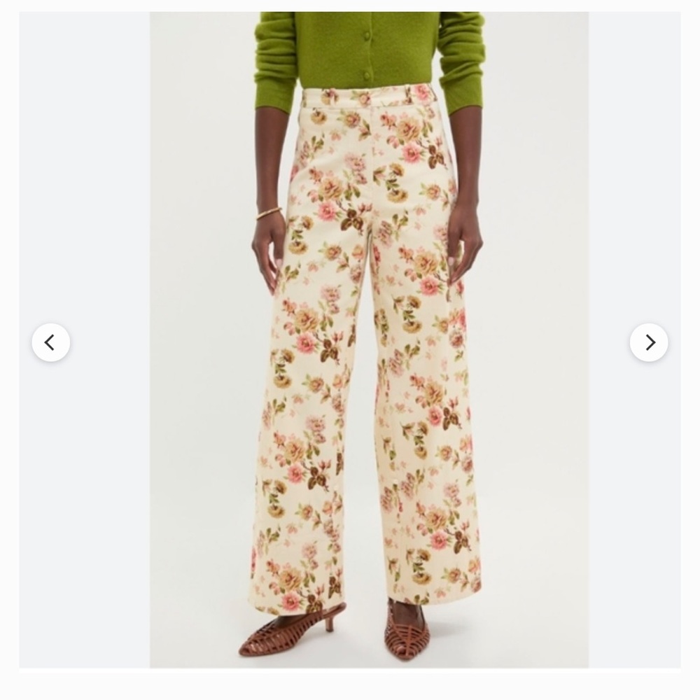 Tuckernuck Romantic Floral Full Length Florence Wide-Leg Pants